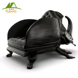甲虫椅 玻璃钢家具设计师椅酒店老板椅动物造型雕塑异形沙发椅子