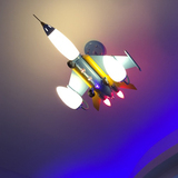 儿童房灯具 个性飞机吊灯LED儿童卧室灯创意时尚男孩房间卡通灯饰