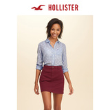 Hollister 2016年秋季新款波点牛津带兜衬衫 女 126941