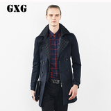 特惠 GXG男装春季新款 男士时尚休闲藏蓝色风衣外套#34108022