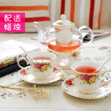 创意陶瓷茶具欧式花草茶具花果茶壶水果茶壶加热英式花茶茶具套装