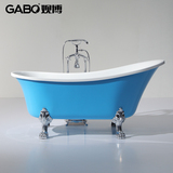独立式贵妃浴缸1.3~1.76亚克力/压克力成人浴盆带下水GBM6007观博