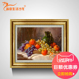 画意 欧美式田园家居餐厅饭厅水果静物纯手工绘装饰油画壁画MK28