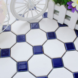 浴室瓷砖 防滑地砖 地中海蓝色马赛克 厨卫装修材料 客居建材墙砖
