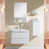 现代小户型pvc浴室柜组合卫生间洗脸盆洗手面盆柜镜柜吊柜卫浴
