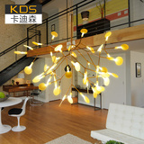 卡迪森后现代简约客餐厅灯具艺术创意个性萤火虫树枝形设计师吊灯