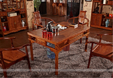 红木 明清古典 实木家具 刺猬紫檀1.2米休闲茶台 功夫茶台 茶桌