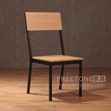 现代简约钢木椅子 餐椅 办公椅 稳重可叠放 简易安装 宜家法斯特