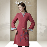 唐装女士秋装改良汉服棉麻中国风民国风中式女装古装复古旗袍上衣