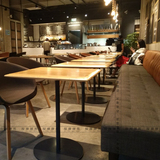 wagas桌椅沃歌斯西餐厅方桌定制创意西餐厅咖啡厅实木桌椅定做
