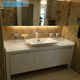 简约现代浴室柜子组合 橡木落地台上盆卫浴柜洗脸洗手池盆柜定做