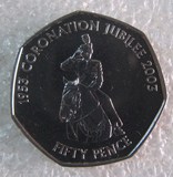 BU-马恩岛2003年50便士纪念币