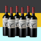 【整箱特惠】智利红酒Montes 蒙特斯经典赤霞珠干红葡萄 6支装
