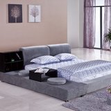 香港睡眠日 布床布艺床榻榻米储物简约现代双人床软体床卧室家具