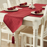 促销 和庭 现代简约 地中海 桌旗 餐旗 餐桌布 茶几垫床尾巾定制