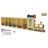 正品海基伦卡通火车造型幼儿园早教园专用儿童玩具储物整理收纳柜