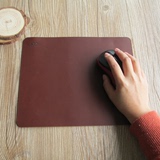 定制头层牛皮鼠标垫超大可爱真皮电脑桌垫加厚简约男女士清仓包邮