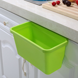 可悬挂式厨房垃圾桶 杂物收纳桶 桌面收纳盒 橱柜门边上垃圾桶