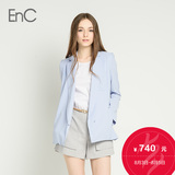 ENC2016夏季女装新款通勤纯色修身复古百搭西装外套EHJK62314H