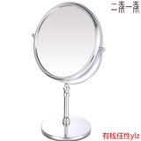 素一素二台式公主化妆镜欧式镜子超大号双面梳妆镜高清放大8英寸