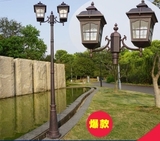 欧式户外庭院灯室外路灯高杆灯双头三头别墅景观灯小区公园草坪灯