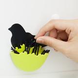 日本aisen粘贴式收纳架创意动物置物盒浴室皂架挂钩小物件置物架