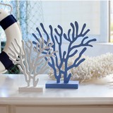 海贝海 地中海装饰风格 木制珊瑚树 招财树 摆设 摆件 家居装饰