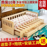 实木沙发床推拉两用可折叠宜家小户型多功能1.2米1.5米双人沙发床