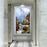 欧式美油画纯手绘酒店玄关装饰画客厅风景托马斯风景正品TMS1334