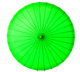 草绿纯色油纸伞装修装饰伞舞蹈伞模特走秀伞防雨复古手工伞