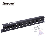 安普康AMPCOM理线架24口48金属机柜成品网线电话网络配线理线器