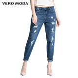 Vero Moda2016新品门襟实用前后兜直筒牛仔裤|316132018