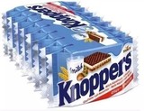 荷兰代购 德国knoppers牛奶榛子巧克力威化饼干10片 进口零食特产