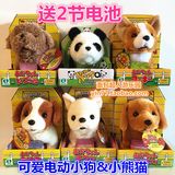日本现货iwaya电动泰迪柯基腊肠吉娃娃熊猫玩具狗会走叫摇尾巴