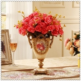 欧式插花器创意花瓶复古装饰品家居饰品餐桌面花瓶高档工艺品摆设