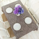 日式桌布纯色素色餐桌布艺长方形棉麻亚麻正方形中式茶几台布家用