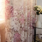 丽莎简约现代卧室客厅高档窗帘成品 定制欧式韩式田园遮光窗帘布