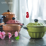 亿嘉创意日式陶瓷碗 汤碗带盖碗 蒸蛋盅甜品碗情侣套装梵净