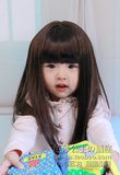 齐刘海儿童假发长直发  婴儿宝宝发饰 公主表演周岁百天生日拍照