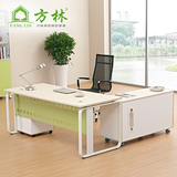 板式大班台老板桌椅组合广西办公家具主管办公桌椅经理台1.8米