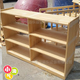 儿童进口樟子松木制儿童柜 玩具 书架鞋柜幼儿园用品实木柜架直销