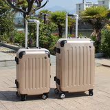 骏仕铝框拉杆箱纯pc万向轮女韩国纯色20寸行李箱包男24旅行箱ABS