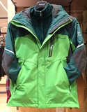 专柜正品2015新款探路者TIEF套绒冲锋衣男装三合一防水KAWD91320