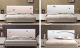 简约现代时尚宜家钢琴烤漆平板单双人床头床屏床靠背床头板可定制