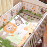婴儿床品套件 宝宝床品纯棉布料床围被子床单床笠订制九件套定做