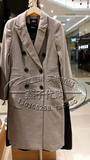 ONLY2015专柜代购秋装新品英伦风双排扣修身呢子大衣女115336035