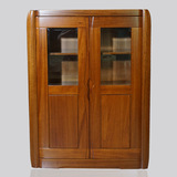 金丝木餐边柜现代中式实木酒柜 多功能茶水碗柜原木储藏整装橱柜
