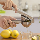 高级304不锈钢手动榨汁器 柠檬夹压汁器 简易手动挤橙子水果机