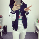 2015秋冬新款TFBOYS同款衣服韩版开衫棒球服卫衣女学生情侣装外套
