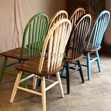 3107/剑背椅/餐桌/咖啡/实木北欧椅子/美式家具/组合/温莎椅